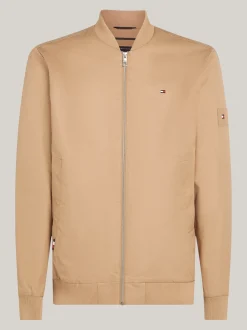 Kurtki & Płaszcze|Bomberki*Tommy Hilfiger Ocieplana Kurtka Bomber SAFARI CANVAS