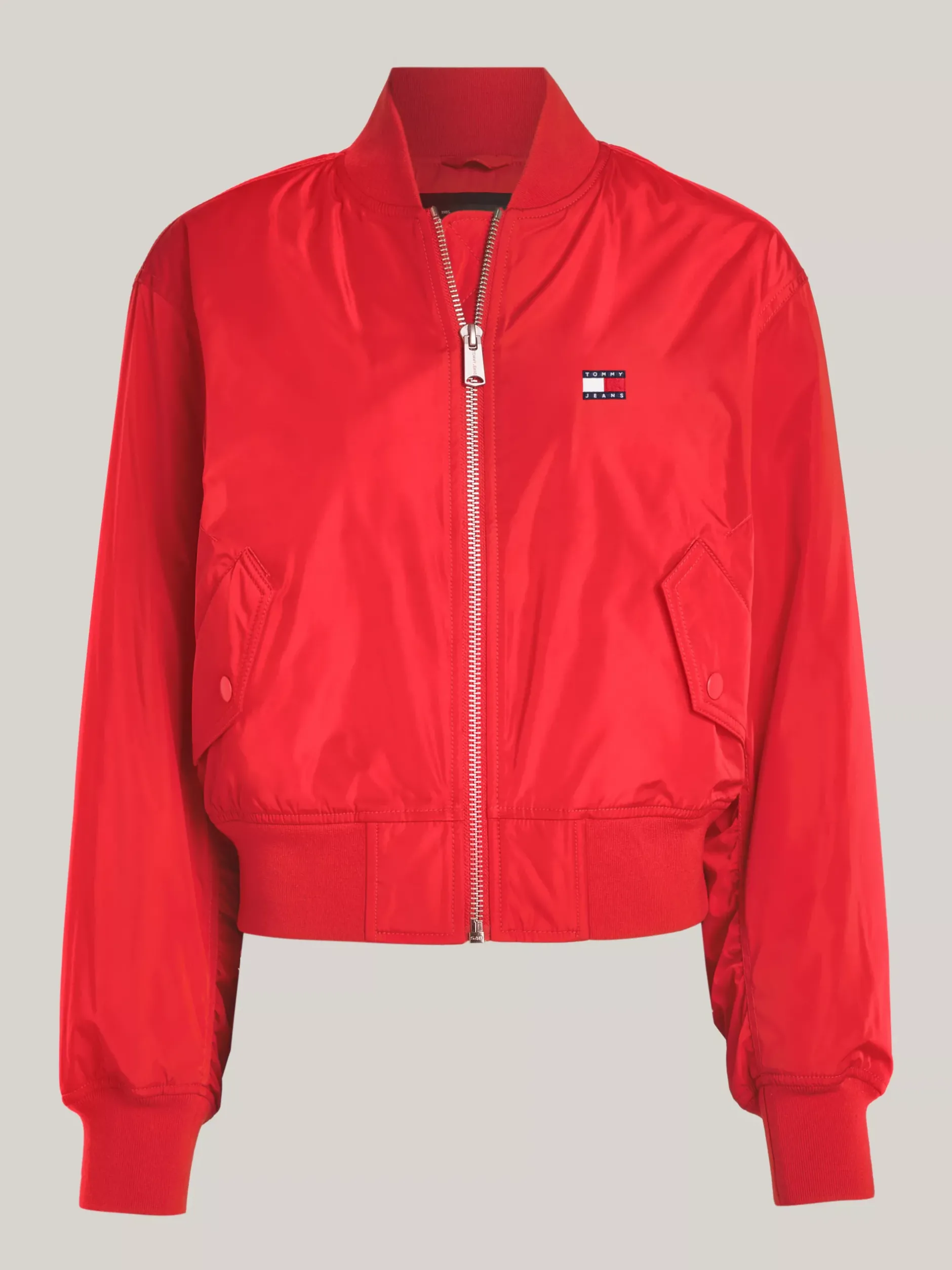 Kurtki & Płaszcze*Tommy Hilfiger Ocieplana Kurtka Bomber Z Kolekcji Essential DEEP CRIMSON