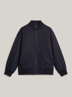 Kurtki*Tommy Hilfiger Ocieplana Kurtka Bomber Z Logo Hilfiger Monotype DESERT SKY