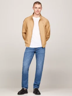 Kurtki & Płaszcze|Bomberki*Tommy Hilfiger Ocieplana Kurtka Harrington TH CLASSIC KHAKI