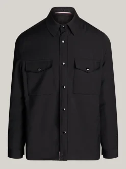 Garnitury I Kostiumy|Kurtki & Płaszcze*Tommy Hilfiger Ocieplana Kurtka Koszulowa BLACK