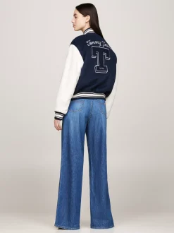 Kurtki & Płaszcze*Tommy Hilfiger Ocieplana Kurtka Letterman Tommy Prep Luxe DARK NIGHT NAVY