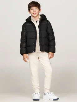 Kurtki*Tommy Hilfiger Ocieplana Kurtka O Luźnym Kroju BLACK