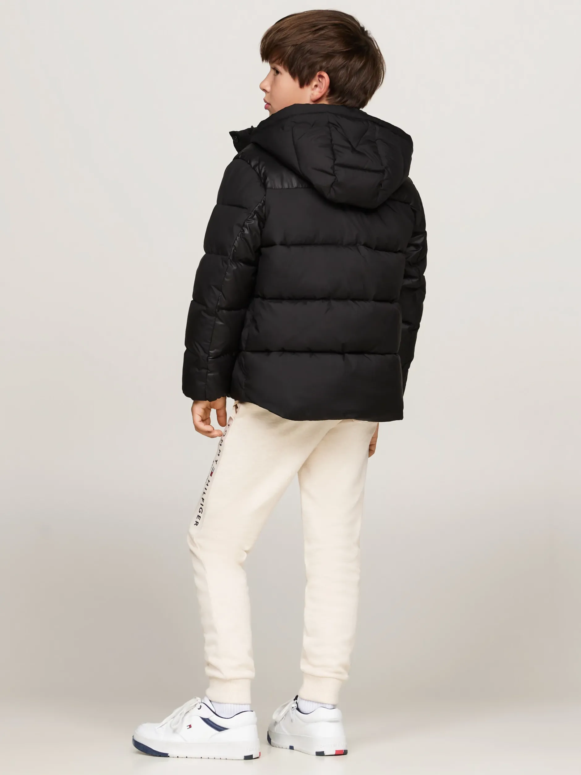 Kurtki*Tommy Hilfiger Ocieplana Kurtka O Luźnym Kroju BLACK