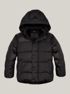Kurtki*Tommy Hilfiger Ocieplana Kurtka O Luźnym Kroju BLACK
