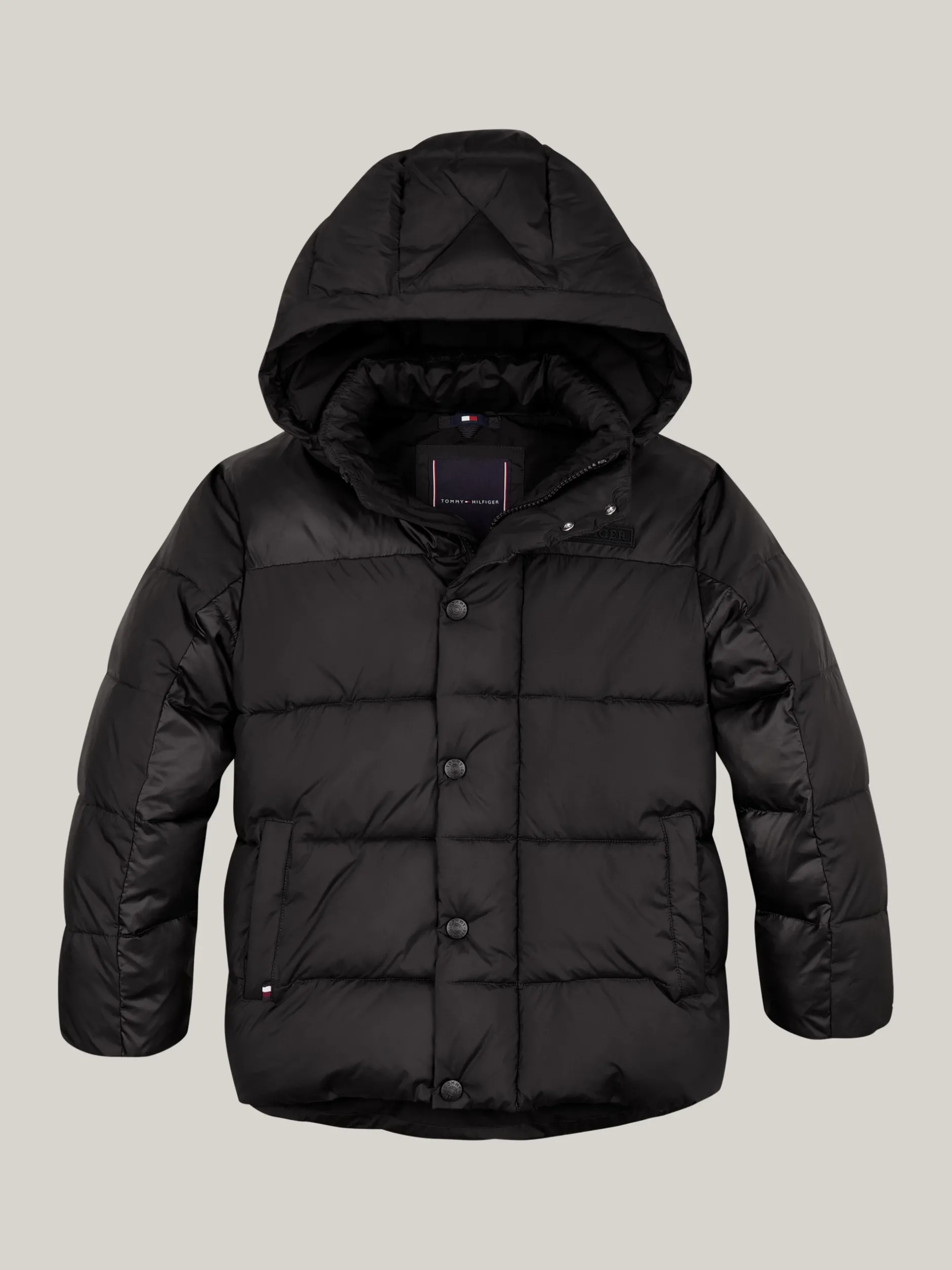 Kurtki*Tommy Hilfiger Ocieplana Kurtka O Luźnym Kroju BLACK