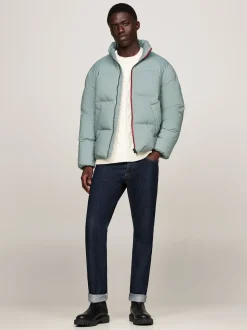 Kurtki & Płaszcze*Tommy Hilfiger Ocieplana Kurtka Z Sygnowanym Zamkiem GRAVITY GREEN