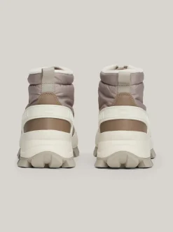 Sznurowane Botki|Botki*Tommy Hilfiger Ocieplane śniegowce Z Zapięciem Na Zamek DUSKY TAUPE