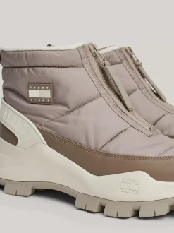 Sznurowane Botki|Botki*Tommy Hilfiger Ocieplane śniegowce Z Zapięciem Na Zamek DUSKY TAUPE