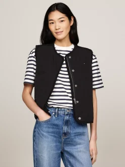 Kurtki & Płaszcze*Tommy Hilfiger Ocieplany Bezrękawnik BLACK