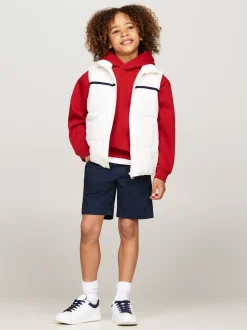 Kurtki I Płaszcze|Kurtki*Tommy Hilfiger Ocieplany Bezrękawnik Z Sygnowanym Paskiem ANCIENT WHITE