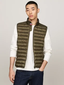 Kurtki & Płaszcze*Tommy Hilfiger Ocieplany Nieprzemakalny Bezrękawnik ARMY GREEN