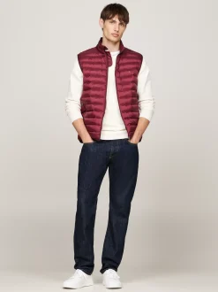 Kurtki & Płaszcze*Tommy Hilfiger Ocieplany Nieprzemakalny Bezrękawnik DEEP ROUGE