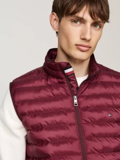 Kurtki & Płaszcze*Tommy Hilfiger Ocieplany Nieprzemakalny Bezrękawnik DEEP ROUGE