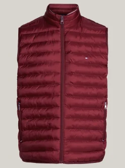 Kurtki & Płaszcze*Tommy Hilfiger Ocieplany Nieprzemakalny Bezrękawnik DEEP ROUGE