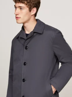 Garnitury I Kostiumy|Kurtki & Płaszcze*Tommy Hilfiger Ocieplany Płaszcz Z Kołnierzem GREY
