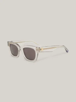 Okulary Przeciwsłoneczne*Tommy Hilfiger Okulary Przeciwsłoneczne Typu Kocie Oczy Z Monogramem TH TRANSP NUDE