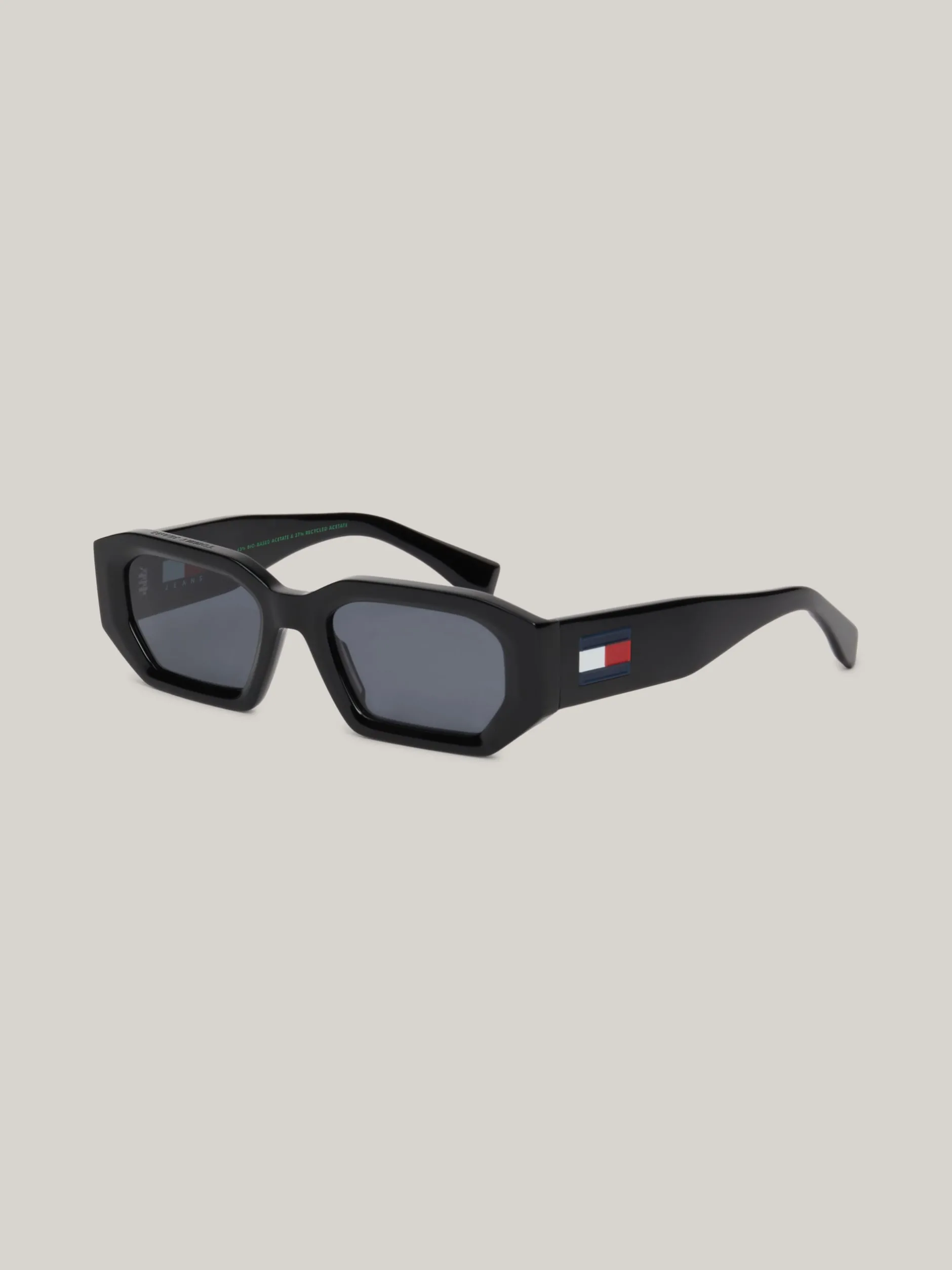 Okulary Przeciwsłoneczne|Okulary Przeciwsłoneczne*Tommy Hilfiger Ośmiokątne Okulary Przeciwsłoneczne BLACK