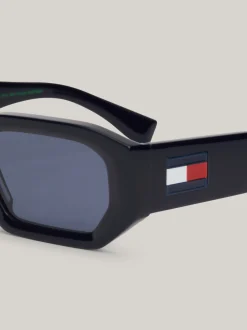 Okulary Przeciwsłoneczne|Okulary Przeciwsłoneczne*Tommy Hilfiger Ośmiokątne Okulary Przeciwsłoneczne BLUE