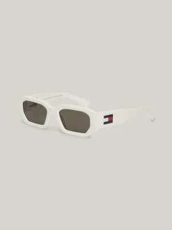 Okulary Przeciwsłoneczne|Okulary Przeciwsłoneczne*Tommy Hilfiger Ośmiokątne Okulary Przeciwsłoneczne WHITE