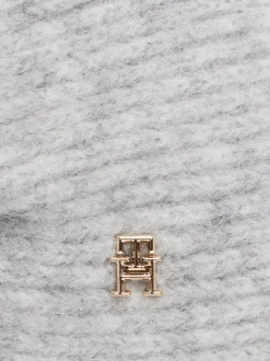 Czapki I Szaliki*Tommy Hilfiger Opaska Na Głowę Ze Skręconym Przodem LIGHT GREY MELANGE