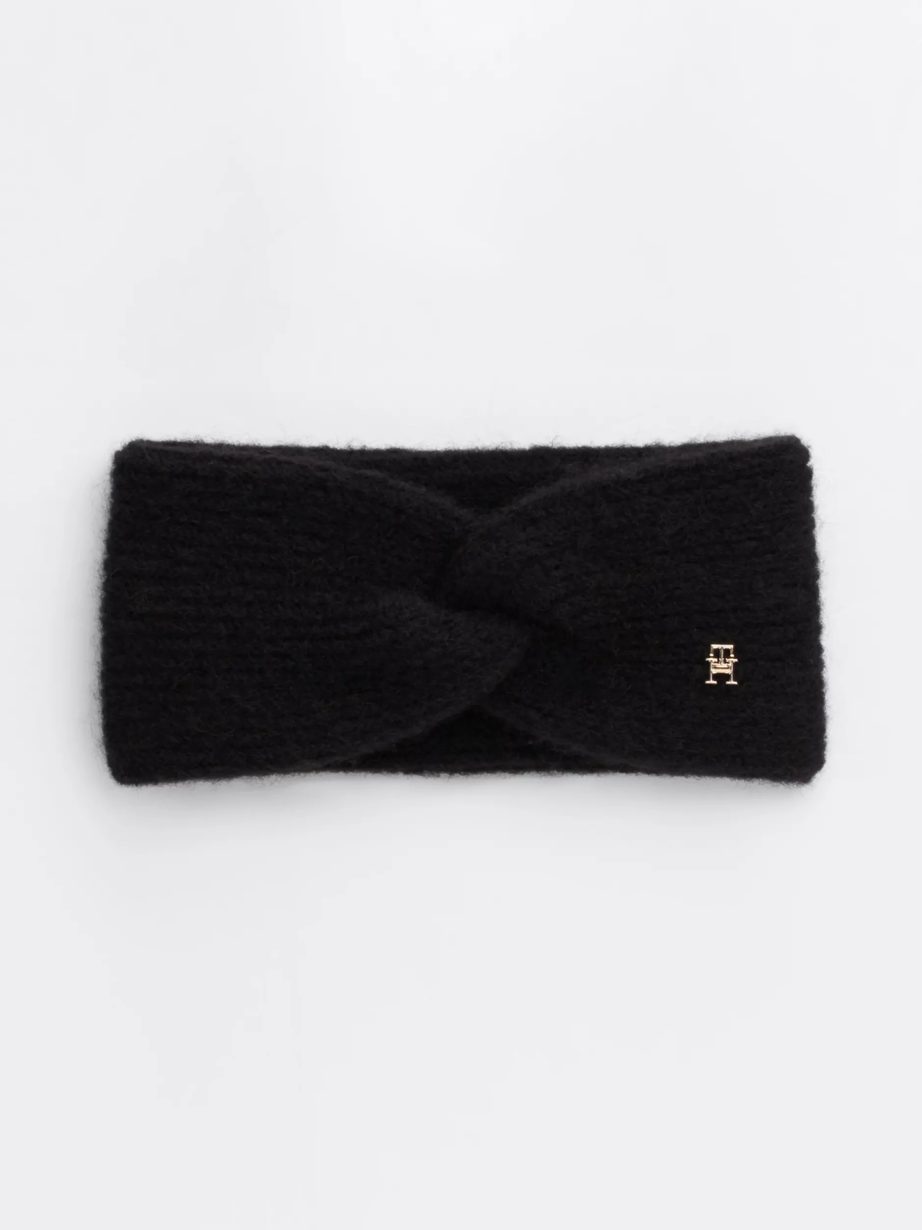 Czapki I Szaliki*Tommy Hilfiger Opaska Na Głowę Ze Skręconym Przodem BLACK
