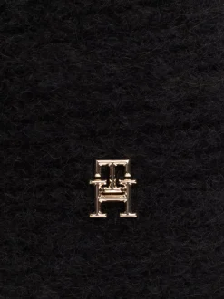 Czapki I Szaliki*Tommy Hilfiger Opaska Na Głowę Ze Skręconym Przodem BLACK