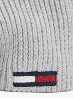 Czapki I Szaliki*Tommy Hilfiger Opaska Na Głowę Ze Skręconym Przodem SILVER GREY HEATHER