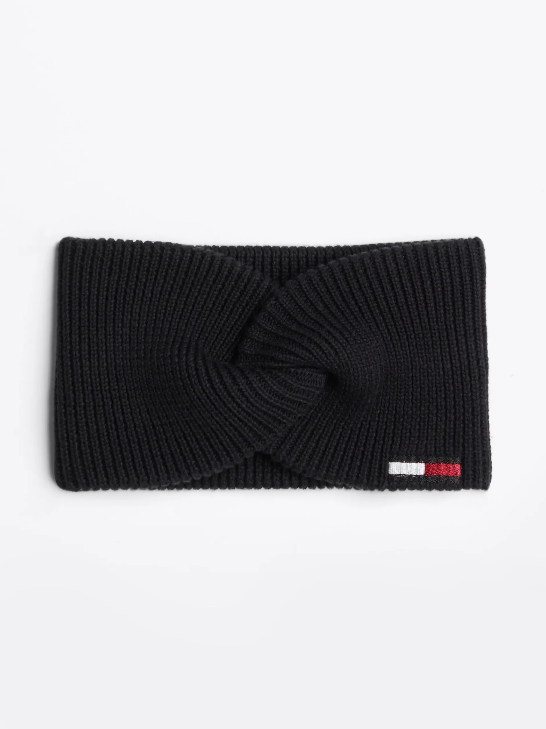 Czapki I Szaliki*Tommy Hilfiger Opaska Na Głowę Ze Skręconym Przodem BLACK