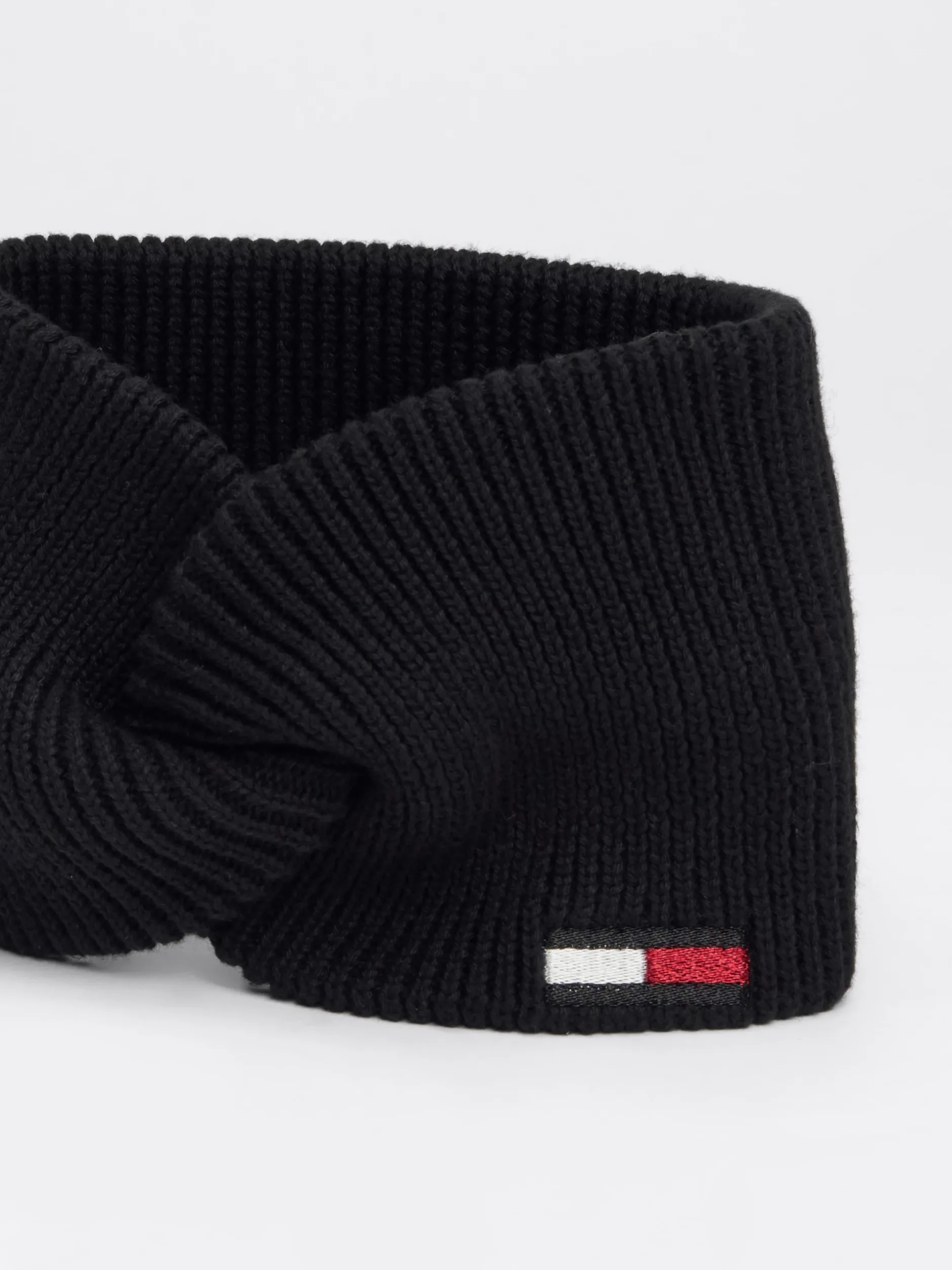 Czapki I Szaliki*Tommy Hilfiger Opaska Na Głowę Ze Skręconym Przodem BLACK