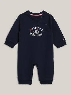 Dziewczynki|Chłopcy*Tommy Hilfiger Pajacyk Hilfiger Monotype Z Zapięciem Na Zatrzaski DESERT SKY