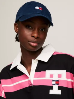 Czapki Z Daszkiem|Czapki I Szaliki*Tommy Hilfiger 6-panelowa Bejsbolówka Heritage DARK NIGHT NAVY