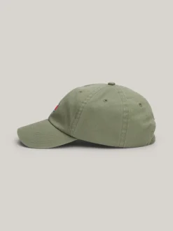 Czapki Z Daszkiem|Czapki I Szaliki*Tommy Hilfiger 6-panelowa Bejsbolówka Heritage WASHED ARMY