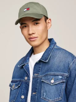 Czapki Z Daszkiem|Czapki I Szaliki*Tommy Hilfiger 6-panelowa Bejsbolówka Heritage WASHED ARMY