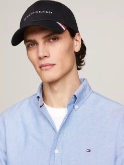 Czapki Z Daszkiem|Czapki I Szaliki*Tommy Hilfiger 6-panelowa Czapka Bejsbolowa Z Logo BLACK