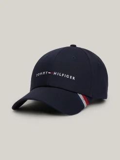 Czapki Z Daszkiem|Czapki I Szaliki*Tommy Hilfiger 6-panelowa Czapka Bejsbolowa Z Logo SPACE BLUE