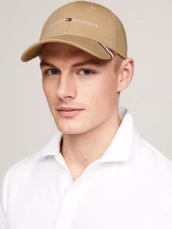 Czapki Z Daszkiem|Czapki I Szaliki*Tommy Hilfiger 6-panelowa Czapka Bejsbolowa Z Logo CLASSIC KHAKI