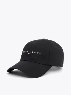 Czapki Z Daszkiem|Czapki I Szaliki*Tommy Hilfiger 6-panelowa Czapka Bejsbolowa Z Logo BLACK