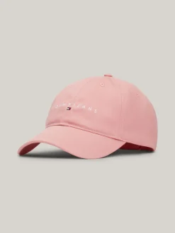 Czapki Z Daszkiem|Czapki I Szaliki*Tommy Hilfiger 6-panelowa Czapka Bejsbolowa Z Logo CHALKY PINK