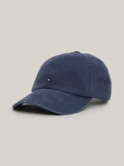 Czapki Z Daszkiem|Czapki I Szaliki*Tommy Hilfiger 6-panelowa Czapka Z Daszkiem I Flagą Hilfiger AEGEAN SEA