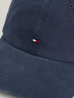 Czapki Z Daszkiem|Czapki I Szaliki*Tommy Hilfiger 6-panelowa Czapka Z Daszkiem I Flagą Hilfiger AEGEAN SEA
