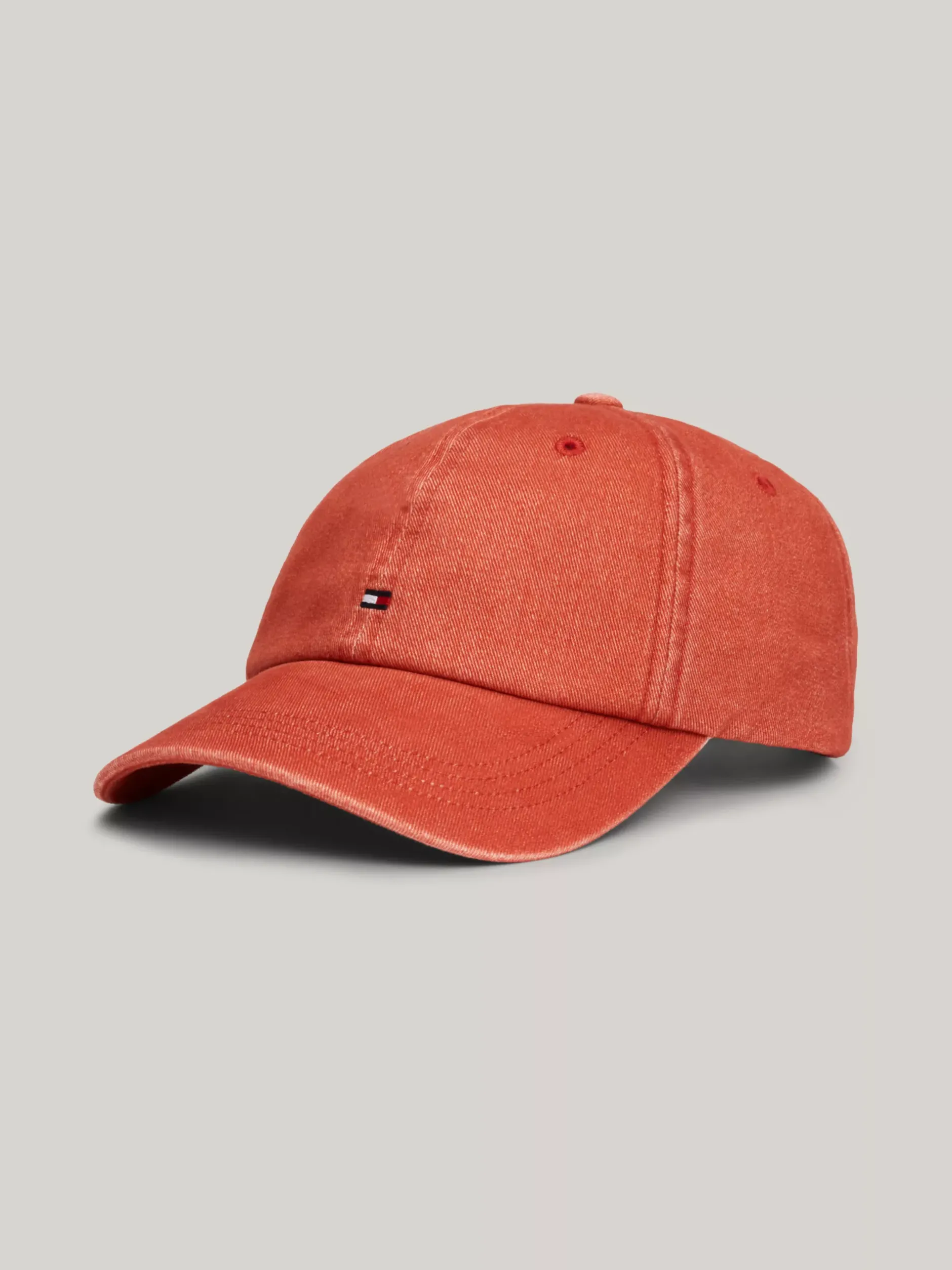 Czapki Z Daszkiem|Czapki I Szaliki*Tommy Hilfiger 6-panelowa Czapka Z Daszkiem I Flagą Hilfiger TERRA RED