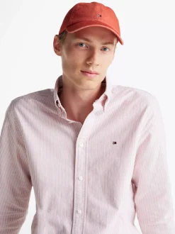 Czapki Z Daszkiem|Czapki I Szaliki*Tommy Hilfiger 6-panelowa Czapka Z Daszkiem I Flagą Hilfiger TERRA RED