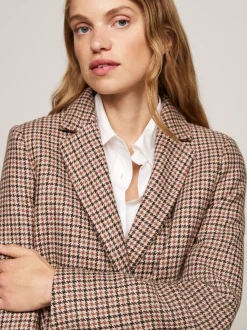 Kurtki & Płaszcze|Wełniane Płaszcze*Tommy Hilfiger Płaszcz Z Mieszanki Wełny W Pepitkę CASUAL WOVENS CHECK