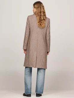 Kurtki & Płaszcze|Wełniane Płaszcze*Tommy Hilfiger Płaszcz Z Mieszanki Wełny W Pepitkę CASUAL WOVENS CHECK