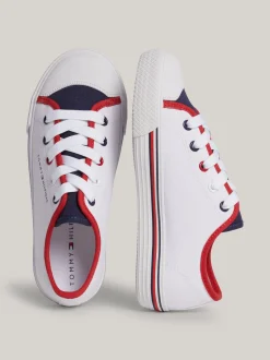 Obuwie I Akcesoria|Obuwie I Akcesoria*Tommy Hilfiger Płócienne Buty Sportowe Z Blokami Kolorów WHITE/BLUE/RED
