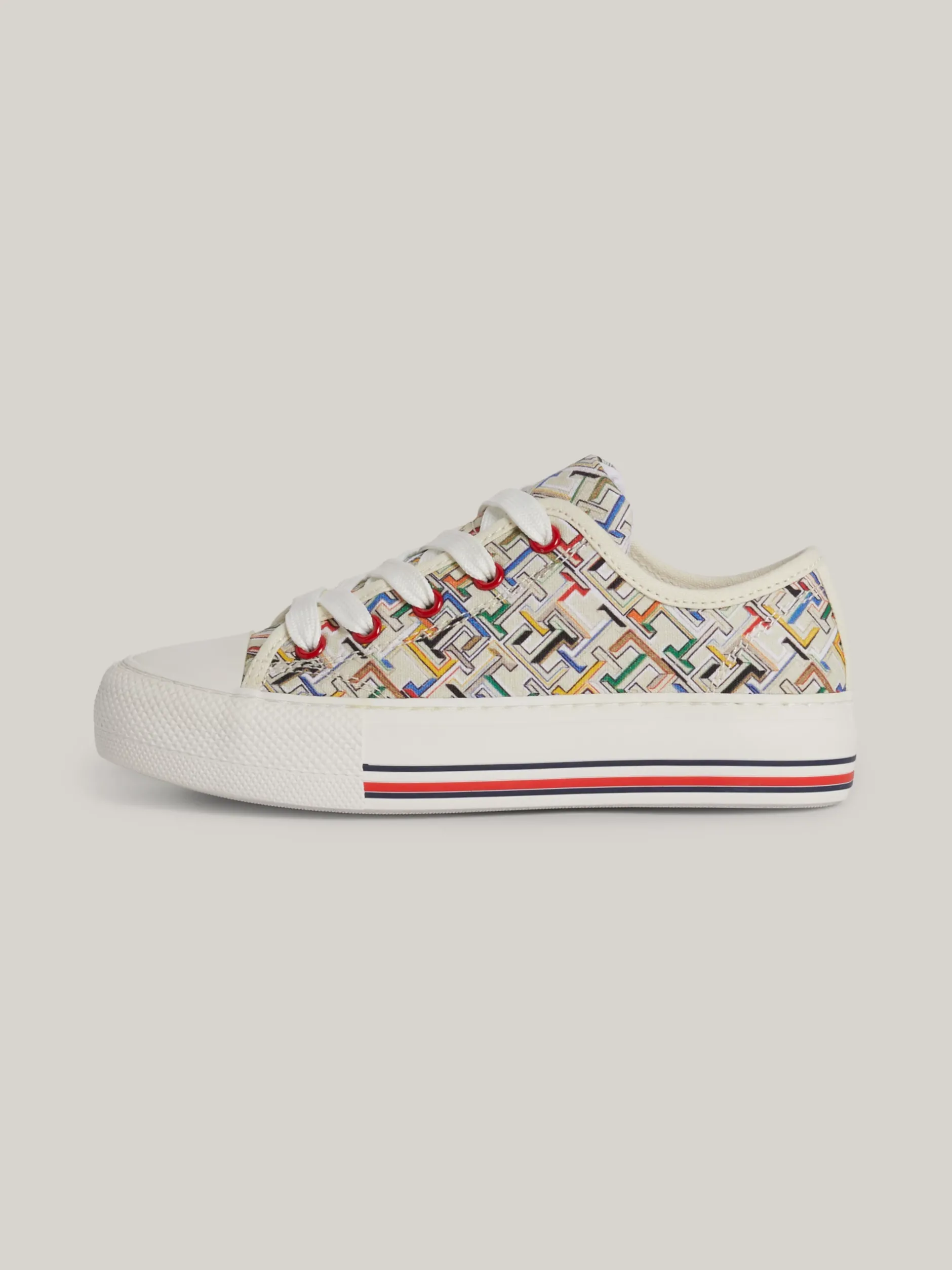 Obuwie I Akcesoria*Tommy Hilfiger Płócienne Buty Sportowe Z Monogramem TH MULTICOLOR