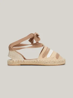 Obuwie I Akcesoria*Tommy Hilfiger Płócienne Espadryle Z Paskami BEIGE