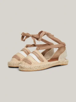 Obuwie I Akcesoria*Tommy Hilfiger Płócienne Espadryle Z Paskami BEIGE