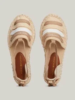 Obuwie I Akcesoria*Tommy Hilfiger Płócienne Espadryle Z Paskami BEIGE